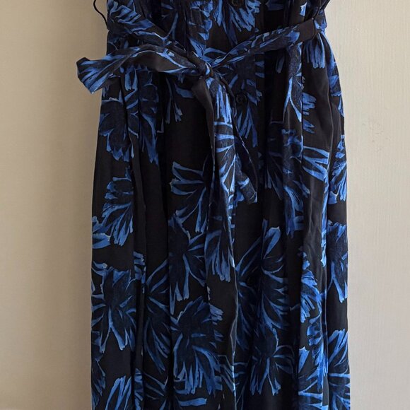 Who What Wear Belted Floral Ruffle Dress - Picture 4 of 4